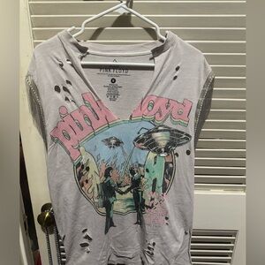 Buckle Pink Floyd Tee with Soft Pastel Hues, medium, by goodie two sleeves,